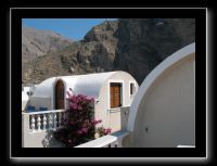 Unterkunft auf Santorini
